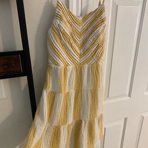 Yellow & White Sundress Versona